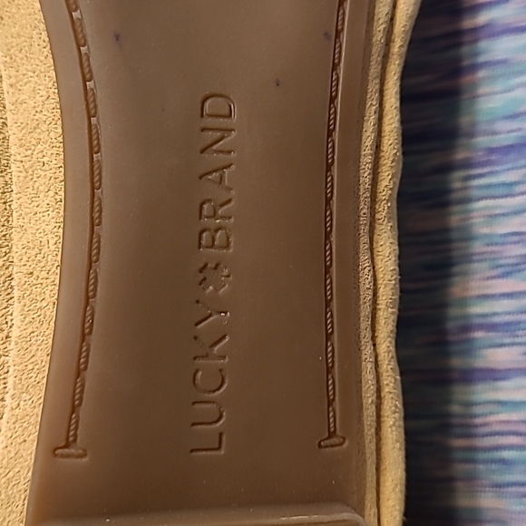 Lucky Brand Emmie Ballet Flats suede tan 10 - Picture 4 of 6